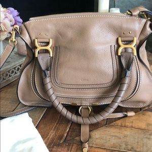 Pre-Loved Chloe Marcie in Nut Medium Sz
